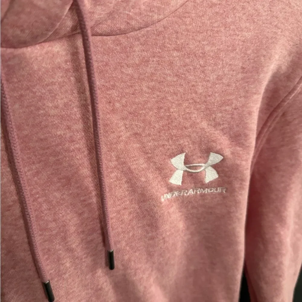 Under Armour Pink Men's Fleece Hoodie Size Small UA Icon